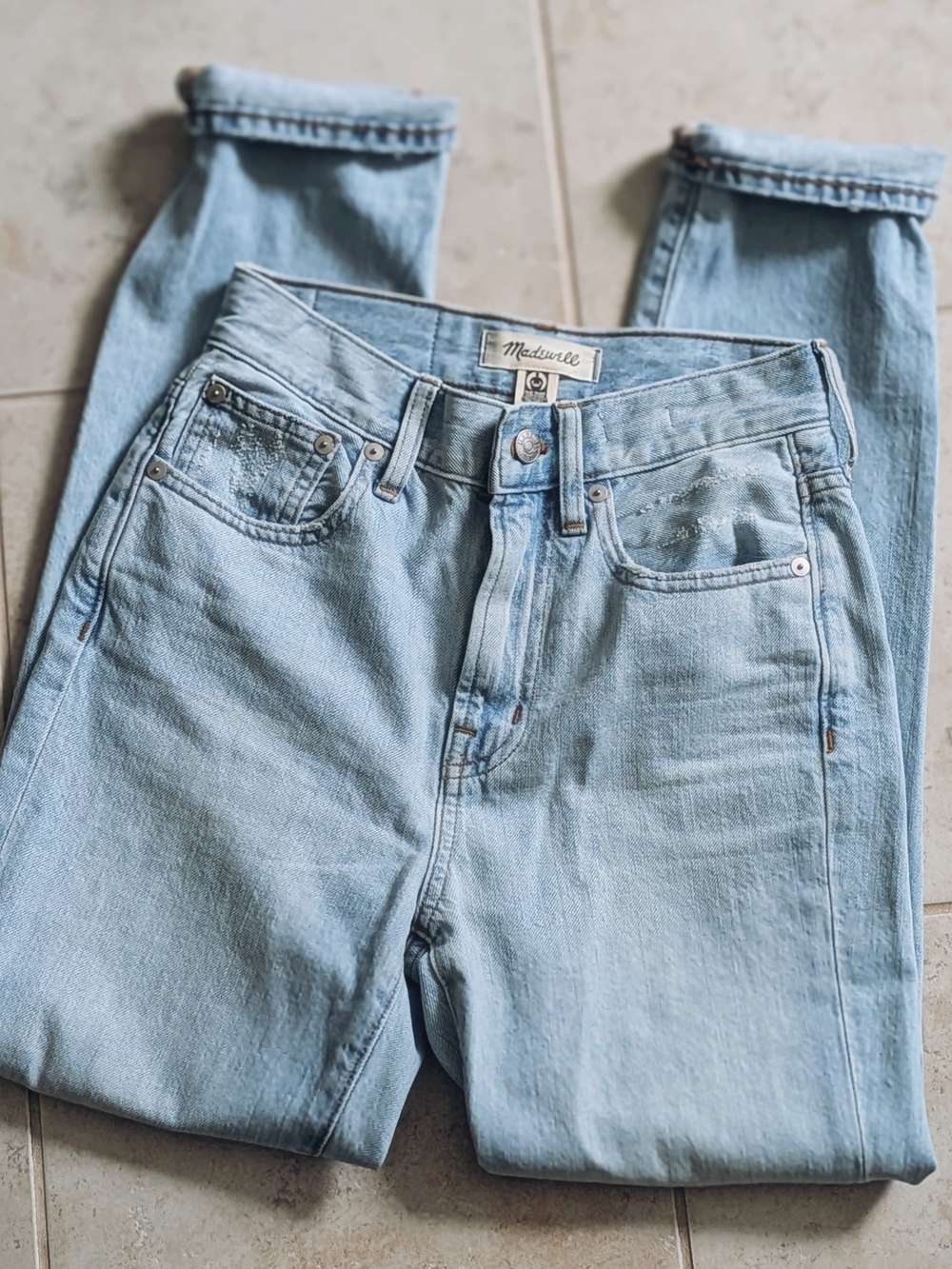 Madewell High-Rise Light Blue "Perfect Vintage" Women's Jeans, Size 23, NWOT